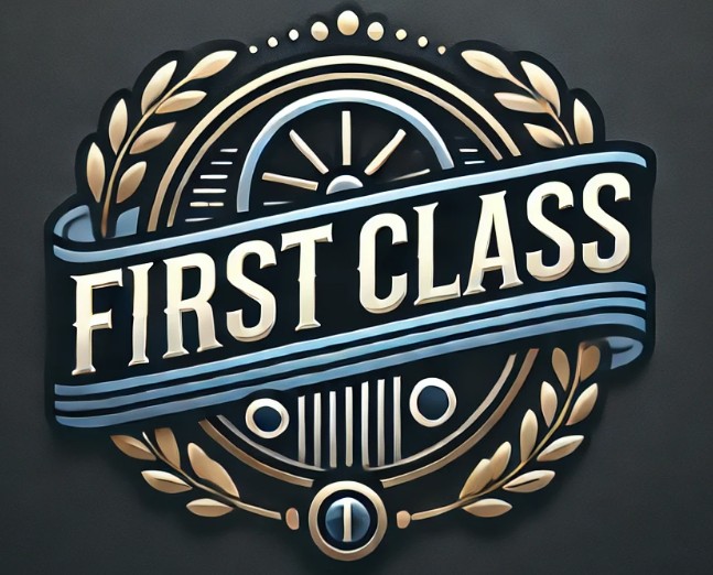 First Class – Reliable & Comfortable Transportation Logo